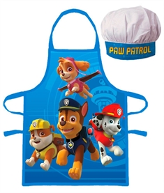 Børneforklæde - Paw Patrol - Forklæde og kokkehue - Til den lille køkkenchef 